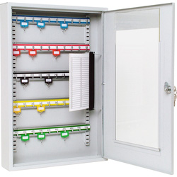 Burg-Wachter Heavy Duty Key Cabinet Grey 50 Hooks