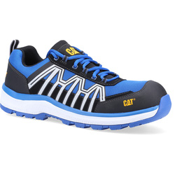 CAT / Caterpillar Charge S3 Metal Free Safety Trainers Black/Blue Size 12