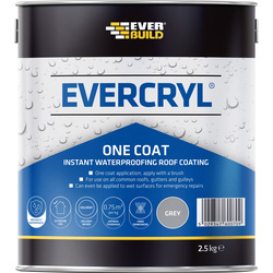 Everbuild / Evercryl Roof Repair Grey 2.5kg One Coat