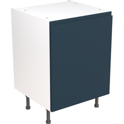 Kitchen Kit Flatpack J-Pull Kitchen Cabinet Base Unit Ultra Matt Indigo Blue 600mm