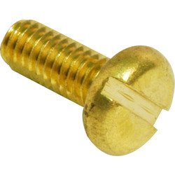 Unbranded Pan Head Brass Screw M4 x 20mm - 15356 - from Toolstation