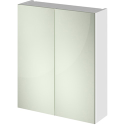 Nuie / nuie Arno Mirrored Cabinet 600mm Gloss White