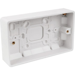 BG Low Profile Moulded Surface Box 2 Gang 32mm