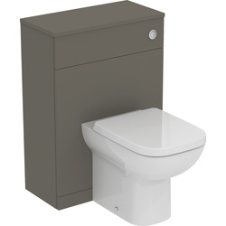 Ideal Standard / Ideal Standard i.life A Matt Quartz Grey WC Unit and Worktop with Back to Wall Toilet and Soft Close Seat 600mm