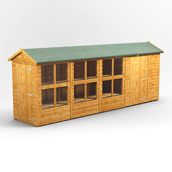 Power / Power Apex Potting Shed Combi including 6ft Side Store 18' x 4'