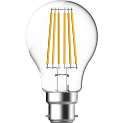 Energetic Lighting Energetic LED Filament Clear GLS Dimmable Lamp 8.3W BC 806lm - 16078 - from Toolstation