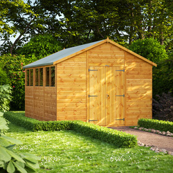 Power Apex Shed 12' x 10' Double Doors