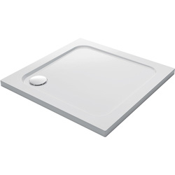 Mira Flight Low Square Shower Tray with Corner Waste 800 x 800mm
