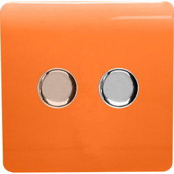 Trendiswitch / Trendiswitch Orange 2 Gang LED Dimmer Switch 2 Gang