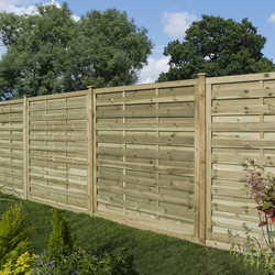 Rowlinson Gresty Fence Panel 6' x 5' - 150cm (h) x 180cm (w) x 4cm (d)