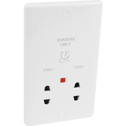 Wessex Electrical / Wessex White Shaver Socket