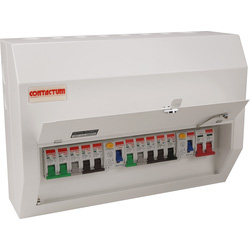 Contactum 18th Edition High Integrity Dual Split Load + 10 MCBs Consumer Unit 10 Way - 16293 - from Toolstation
