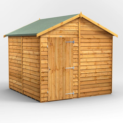 Power Overlap Apex Shed 8' x 8' No Windows