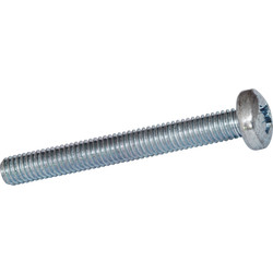 M5-0.8 Phillips Pan Head Machine Screws – Zinc Clear Finish – Grade 2 Steel – Choose Length & Quantity
