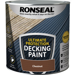 Ronseal Ronseal Ultimate Protection Decking Paint 2.5L Chestnut - 16780 - from Toolstation