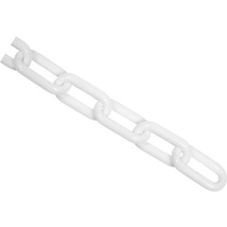 Plastic Chain White 6mm x 5m - 16799 - from Toolstation