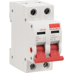 Contactum Contactum Incomer Devices 100A Double Pole Switch - 16966 - from Toolstation