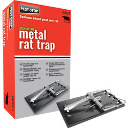 Pest Stop Easy Setting Metal Rat Trap 