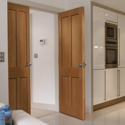 JB Kind / Rushmore Oak Internal Door Unfinished FD30 44 x 1981 x 686mm