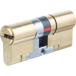 Yale Yale Platinum 3 Star Euro Double Cylinder 35-45mm Brass - 17061 - from Toolstation