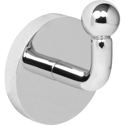 Eclipse Polished Robe Hook Chrome - 17062 - from Toolstation