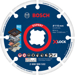 Bosch EXPERT Diamond Metal Cutting Disc 115 x 22.23mm X-LOCK 