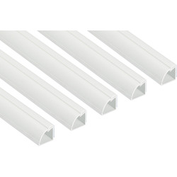 D-Line 1/4 Round Trunking Trade Pack 3m 22 x 22mm