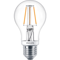 Philips Philips LED Filament A Shape Dimmable Lamp 8W ES (E27) 806lm - 17640 - from Toolstation