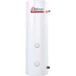 RM Cylinders RM Optimum Stainless Steel Direct Unvented Hot Water Cylinder 1470 x 545 210L - 17800 - from Toolstation