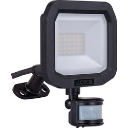 Luceco IP65 LED PIR Slimline Floodlight 20W 2400lm Cool White