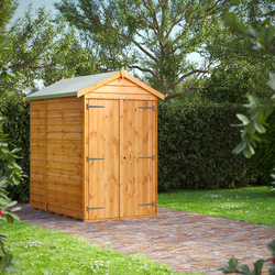 Power Overlap Apex Shed 6' x 4' No Windows
