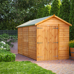 Power Overlap Apex Shed 12' x 6' No Windows