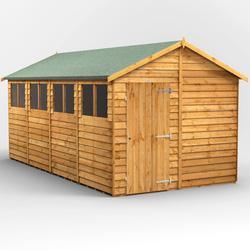 Power / Power Overlap Apex Shed 16' x 8'