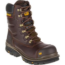 Caterpillar Premier Hi-Leg Waterproof Safety Boots Brown Size 7