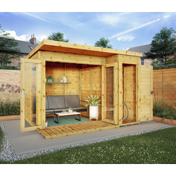 Mercia / Mercia Premium Summerhouse with Side Shed 10' x 8'