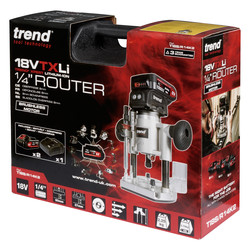 Trend T18S/R14 18V Cordless Brushless 1/4" Router