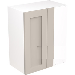 Kitchen Kit Flatpack Shaker Kitchen Cabinet Wall Blind Corner Unit Ultra Matt Light Grey 600mm