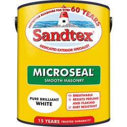 Sandtex Sandtex Ultra Smooth Masonry Paint 5L Pure Brilliant White - 18930 - from Toolstation
