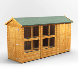 Power / Power Apex Potting Shed Combi including 4ft Side Store 12' x 4'