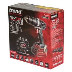 Trend T18S/CDB 18V Cordless Brushless Combi Drill