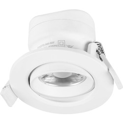 Mark Lighting Mark Lighting Adjustable Integrated Dimmable LED IP20 Downlight 7W Cool White 650lm - 19073 - from Toolstation