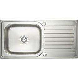 Stainless Steel Single Bowl Kitchen Sink Drainer 1000 X 500