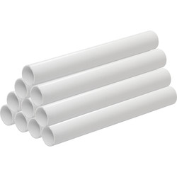Solvent Weld PVC Overflow Pipe 30m 21.5mm 3m White