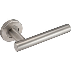 Eclipse Petra Lever On Rose Door Handles Satin - 19501 - from Toolstation