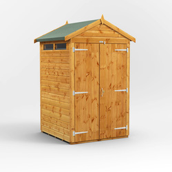Power / Power Apex Security Shed 4' x 4' - Double Doors