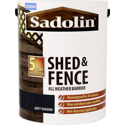 Sadolin Shed & Fence Treatment 5L Grey Shadow