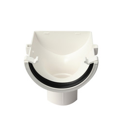 112mm Half Round Stopend Outlet