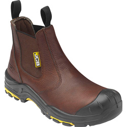 JCB Safety Dealer Boots Dark Brown Size 9