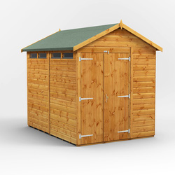 Power / Power Apex Security Shed 8' x 6' - Double Doors