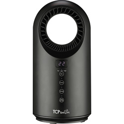 TCP Smart Wifi Portable Bladeless Ceramic Heater & Cooling Fan 1500W Black